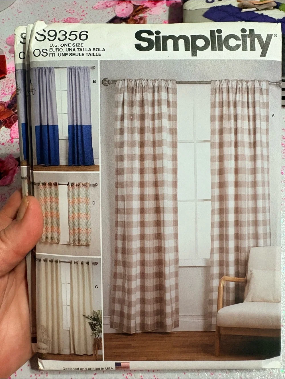BN UNCUT SIMPLICITY 9356 OS SEWING PATTERNS CURTAINS